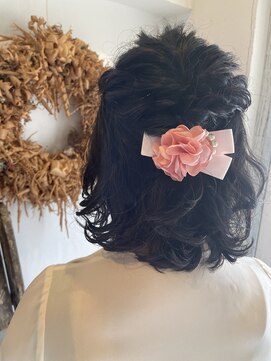 コーエン(coaen) ハーフアップスタイル