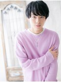 重めバングの暖色系カラーマッシュO