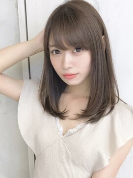 シルクレイ 新宿店(Silk-lei) 大人かわいいカーキグレージュ,フェザーバング20代