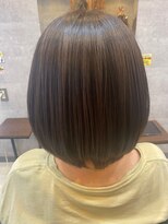 ヘアサロン フラット(hair salon flat) ハリウッドTRストレートツヤ髪ショートボブ小顔大人ノーブル