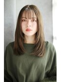 ミディアムレイヤー　縮毛矯正