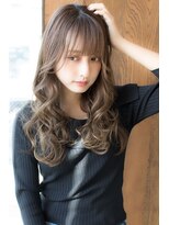 AFLOAT明日香の 小顔 ロングレイヤー アッシュベージュ