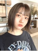 【December】就活カラー×ブリーチなし透明感グレージュカラー◎