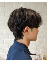 オレンジハウス 襟足残したマッシュパーマ