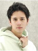 刈り上げショートアップバングツーブロック