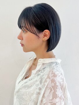 アイティーバイアルバム 松戸店(IT by ALBUM) ナチュラルボブ__ハッシュカットフルバング_ba468101
