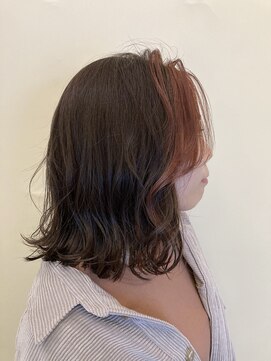 ヘアースペース ブイ(hair space V) 『nao』オレンジブラウンフェイスフレーミング