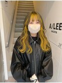 インナー黄色/インナーカラー