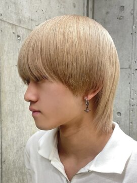 サンクプロジェクト(cinq PROJECT) メンズブリーチカラーシースルーマッシュ韓国風センターパート