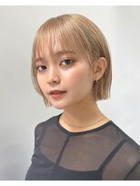 ミィ 表参道(mee.)&nbsp;前髪/アンブレラカラー/こなれミディ/イメチェン/ぱっつんボブ