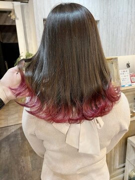 アクトゥス(AEQUITAS) 裾カラー×ピンクバイオレット【池袋/20代/30代/40代】