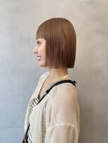 切りっぱなしボブ/顔周りレイヤー/前髪/原宿神宮前