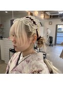 ヘッドドレスアレンジ