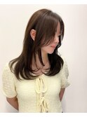 小顔レイヤーカット/ミディアムレイヤー/レイヤーロング