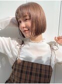 【北澤華】小顔シースルー前髪黒髪ボブルフ