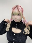 ツイン四つ編み