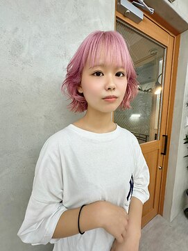 リアン(Lien) ブリーチカラーホワイトピンク