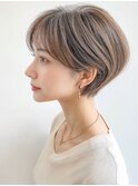 大人可愛い20代30代40代50代大人ボブ丸みショートボブ