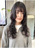 ロングウェーブパーマ ふんわりくるくる デジタルパーマ