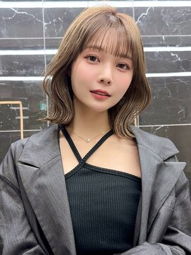 サイン 渋谷(SIGN) タッセルボブレイヤーカットグレージュブリーチ無し