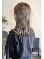 リフ デザイン ラボ(riff design labo) ピンクベージュ/ケアブリーチダブルカラー/ミディアム