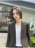 メンズボブウルフメンズミディアムレイヤーカットメンズウルフ