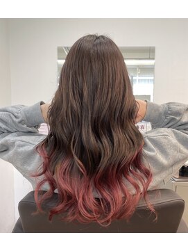 ジエクト ヴィシア(The Ect VIXIA) チェリーレッド/エンドカラー/ワインレッド/ロング