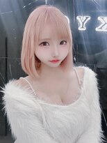 ラピス 渋谷本店(Lapis) ホワイトピンクボブ/エクステ/ケアブリーチ/トリートメント