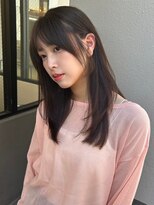 ユーフォリア 渋谷グランデ(Euphoria SHIBUYA GRANDE)&nbsp;レイヤーカット　顔まわりカット　ブラウンカラー