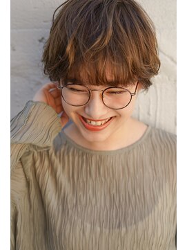 レジュアル(RESSUAL) ブラウンベージュ　ショートボブマッシュ