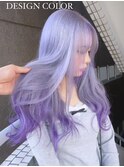 デザインカラーケアブリーチダブルカラーパープルラベンダー