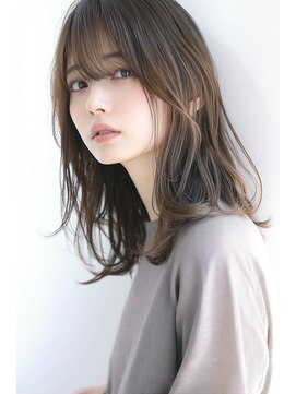 アムネシア 三軒茶屋(AMNESIA) ふんわりミディアム/流れるレイヤー/ブリーチなしカラー