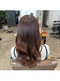 韓国風レイヤーカット◎秋色暖色カラーくびれヘア小顔20代