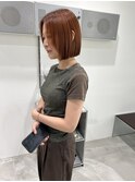  20代30代ボブ/ミディアムレイヤー／グレージュ/天神/大名