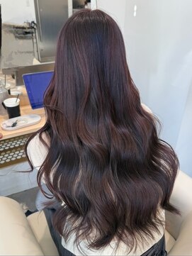ロエ(LOE) レイヤーカット韓国ヘアロングレイヤー顔まわりカット