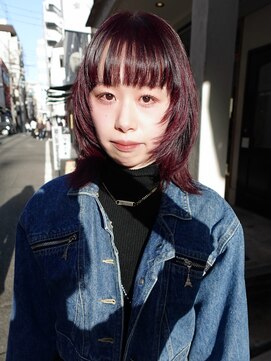 エヴリンアンドペイジ(Evelyn&paige) 暖色系カラー/チェリーレッド【神戸元町/水原】