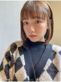 内巻きボブ