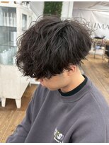 ユイマァルスロウ(YUIMARL SLOW)&nbsp;メンズカット20代30代40代ニュアンスパーマ韓国ラフウェーブ
