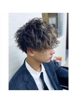 アンサ 長岡天神店(ANSA) 波巻きスパイラル/無造作マッシュ/束感パーマ