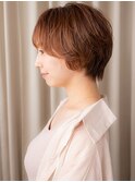 大人美人12トーンブリーチなしひし形ショートマッシュ30代40代X