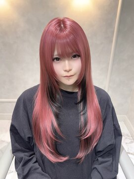 ラニシス ヘアー(Lanisis Hair) パステルピンク＆インナーブラック