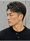 社会人必見ジェントルショートツーブロック刈り上げアップバング