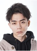吉祥寺スパイキーショートメンズアップバング スパイラルパーマ
