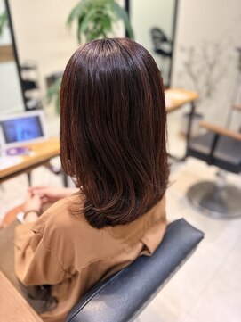 ケンジ 南林間(KENJE) 艶めくショコラブラウンのニュアンスレイヤー