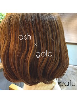 カフーヘアー 本店(Cafu hair) アッシュゴールドカラー◎
