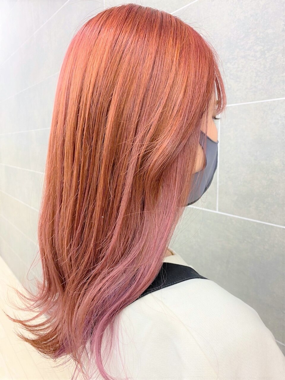 ダブルカラー/インナーカラー】オレンジ×ピンク 佐藤拓哉：L091813758