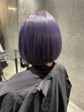 髪質改善と縮毛矯正の専門店 サンティエ(scintiller) 大人可愛い20代30代40代小顔ワンサイドショートボブ丸み前下がり