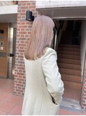 ミルクティーベージュダブルカラーインナーカラーケアブリーチ