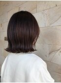 くびれボブ×ダークブラウン 
