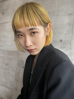 サラビューティーサイト 志免店(SARA Beauty Sight)&nbsp;20代30代デザインカラーを楽しむオシャレボブ☆山之内
